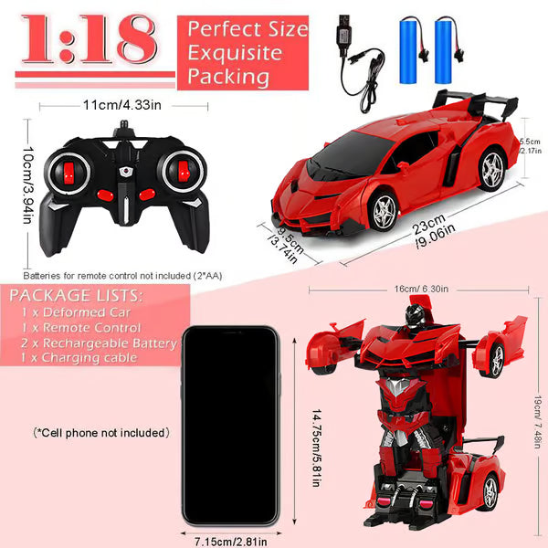 🎁Last Day Promotion 49% OFF🔥 Electric Remote Control Robot Deformed Car