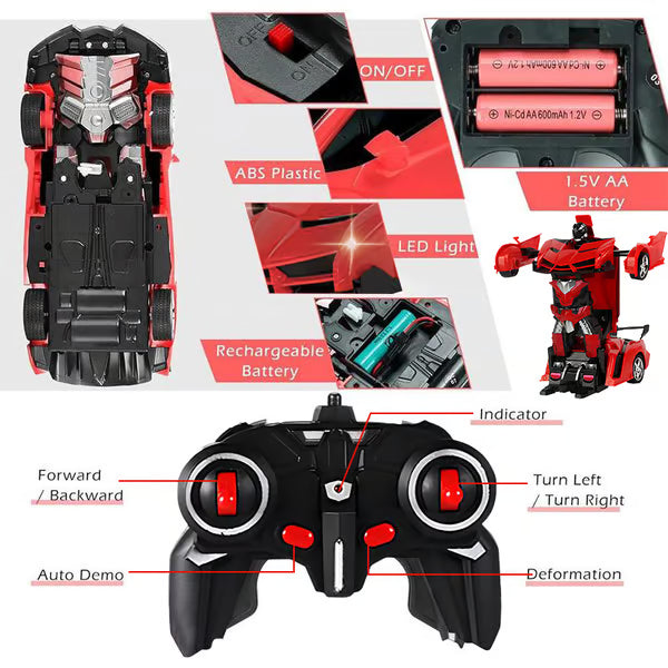 🎁Last Day Promotion 49% OFF🔥 Electric Remote Control Robot Deformed Car