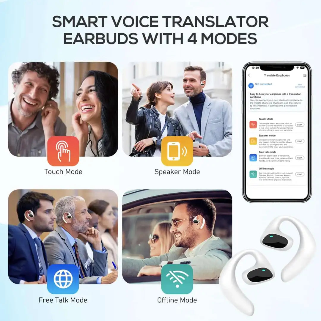 AilyMur v2 Translator Earbuds