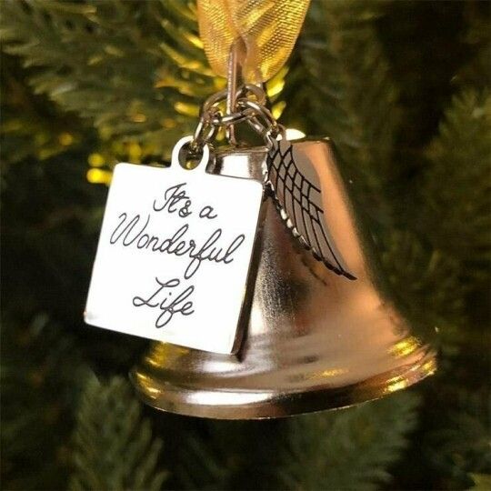 Christmas Ornaments Angel Wings Bell