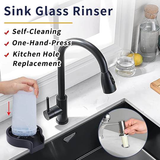 Delta Glass Rinser Automatic Cup Washer For Sink