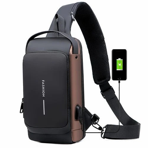 Sac à bandoulière antivol à bandoulière sport avec chargement USB (achetez-en 2, livraison gratuite)