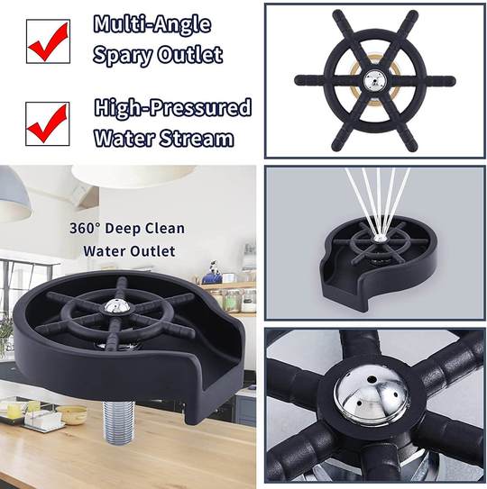 Delta Glass Rinser Automatic Cup Washer For Sink