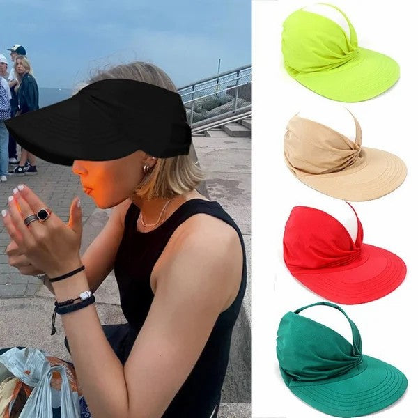 🔥Summer Hot Sale 49% OFF🔥Summer women's sun hat, women's anti-ultraviolet elastic top hat, ponytail hat, sun hat, beach hat