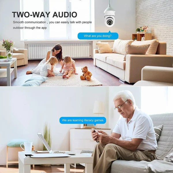 🎉Last day promotion🔥Wireless Wifi Light Bulb Camera Security Camera Premium
