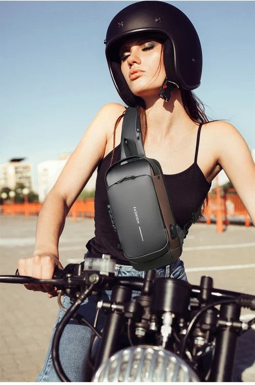 Sac à bandoulière antivol à bandoulière sport avec chargement USB (achetez-en 2, livraison gratuite)