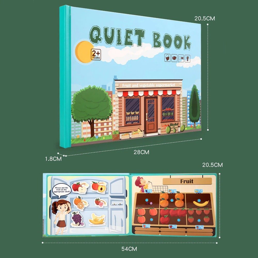Montessori Busy Book for Kids to Develop Learning Skills