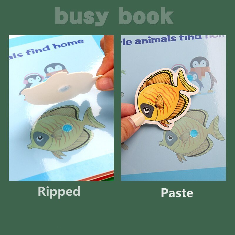 Montessori Busy Book for Kids to Develop Learning Skills
