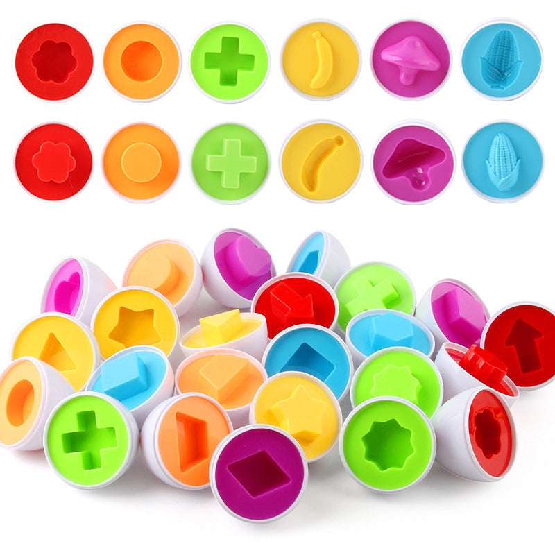 Montessori Educational Eggs (12 Eggs One Set)