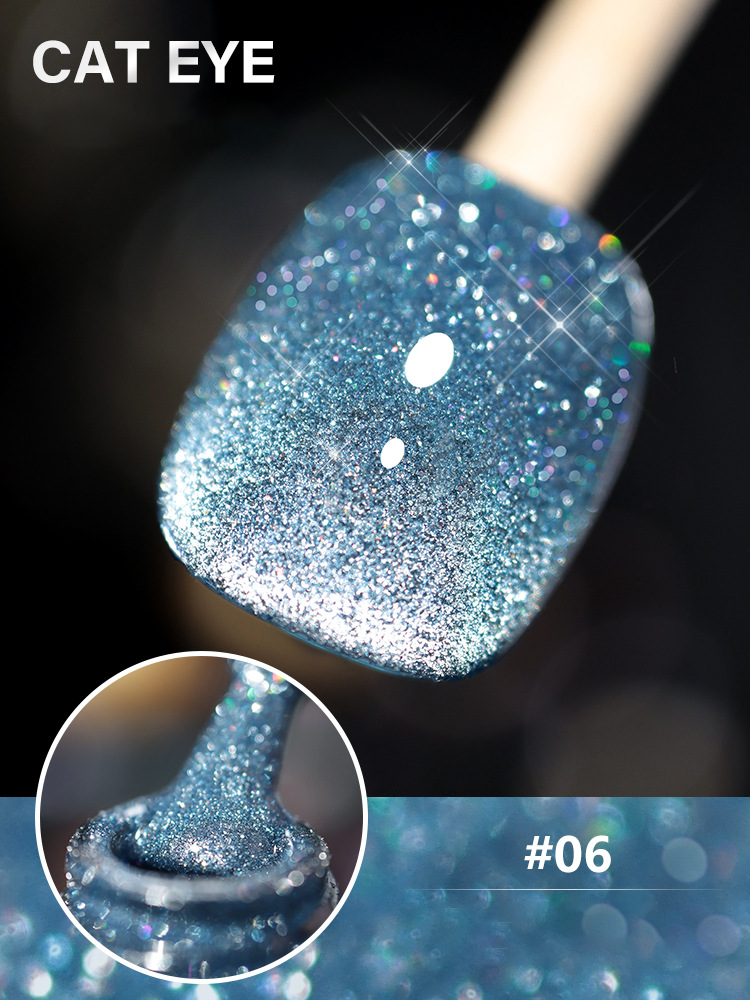 🔥🔥🔥HOT SALE NOW-Laser Diamond Cat Eye Nail Polish-Buy 3 Save 10%