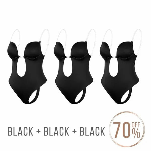Plunge Backless Body Shaper Bra