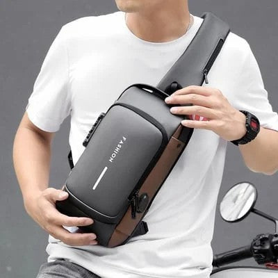 Sac à bandoulière antivol à bandoulière sport avec chargement USB (achetez-en 2, livraison gratuite)