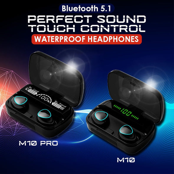 Bluetooth 5.1 Perfect Sound Touch Control Waterproof Headphones