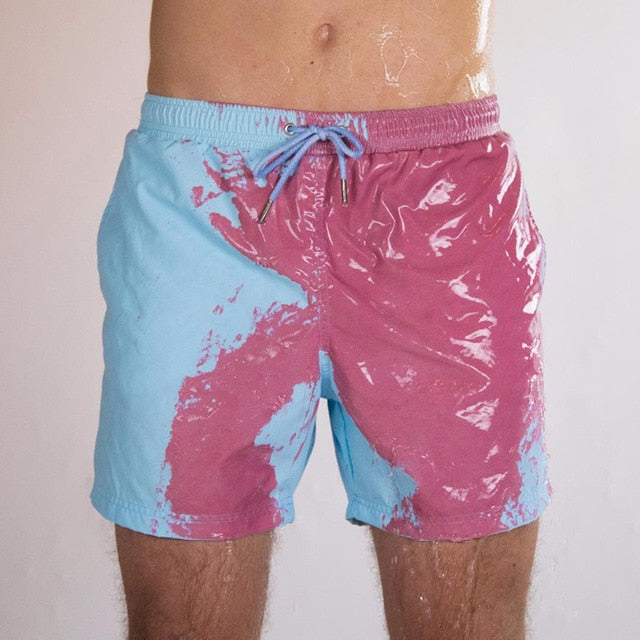 Amazing Color Changing Swim Trunks Swimwear