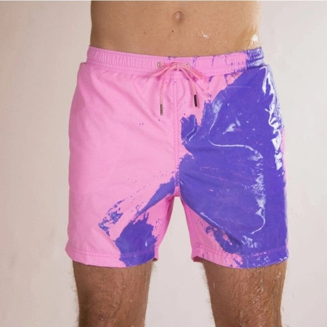 Amazing Color Changing Swim Trunks Swimwear