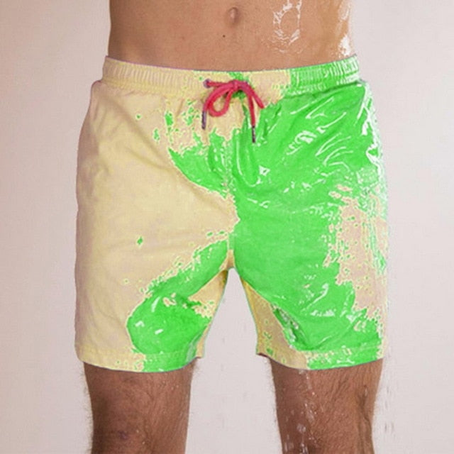 Amazing Color Changing Swim Trunks Swimwear
