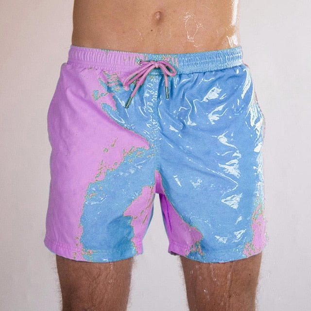 Amazing Color Changing Swim Trunks Swimwear