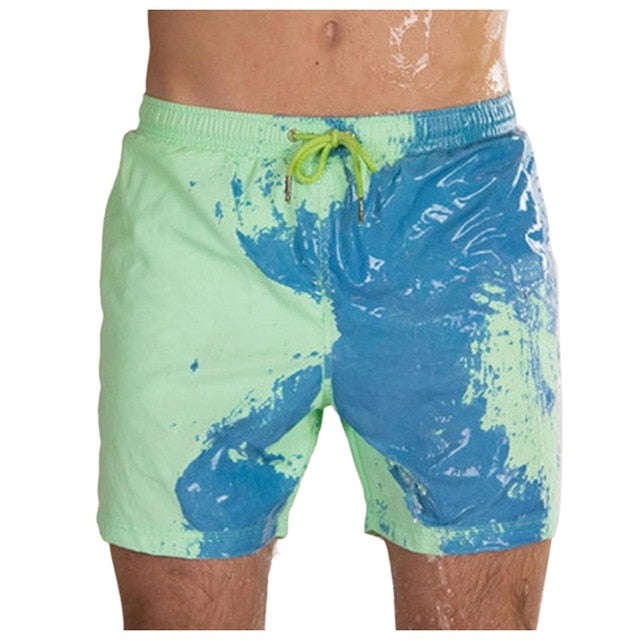 Amazing Color Changing Swim Trunks Swimwear