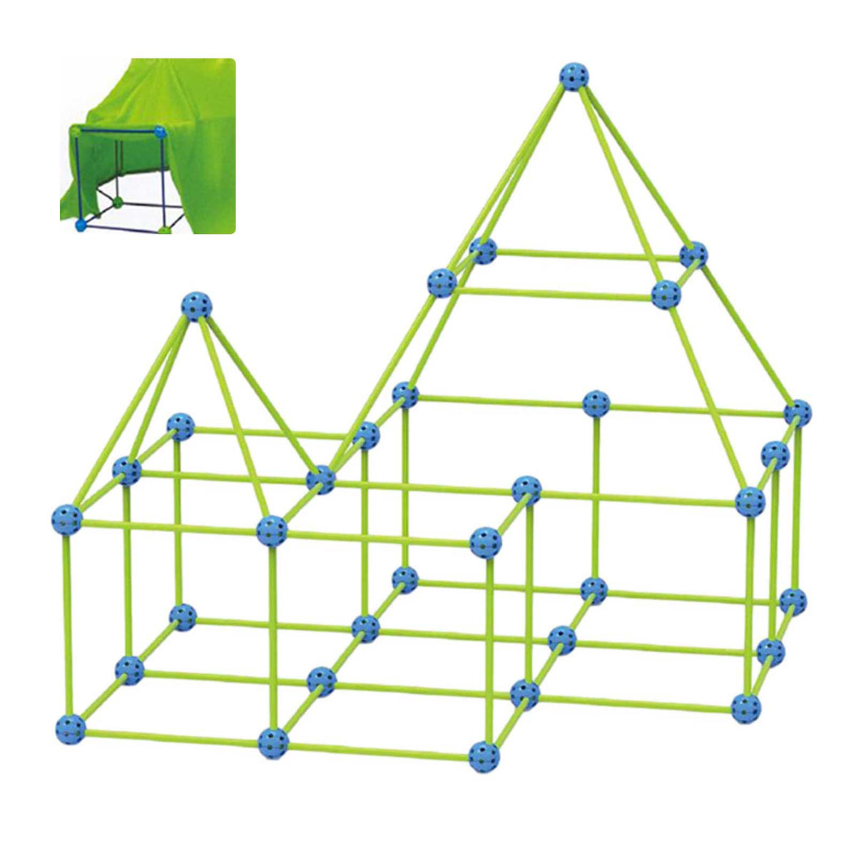 100 PCS FORT BUILDING KIT | INDOOR OUTDOOR MAKING FORTS | DIY FOR KIDS