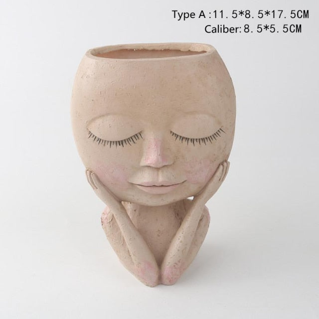 Figure Ornament Flower Garden