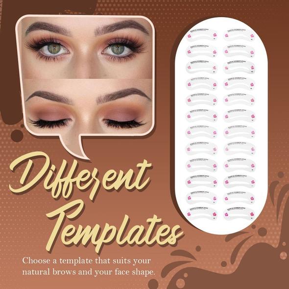 Kit de mise en forme des tampons à sourcils en une étape