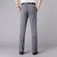 Pantalon de costume en soie glacée pour hommes