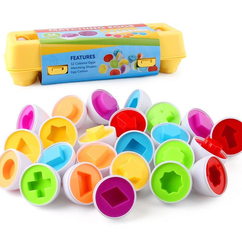 Oeufs éducatifs Montessori (12 œufs un ensemble) 