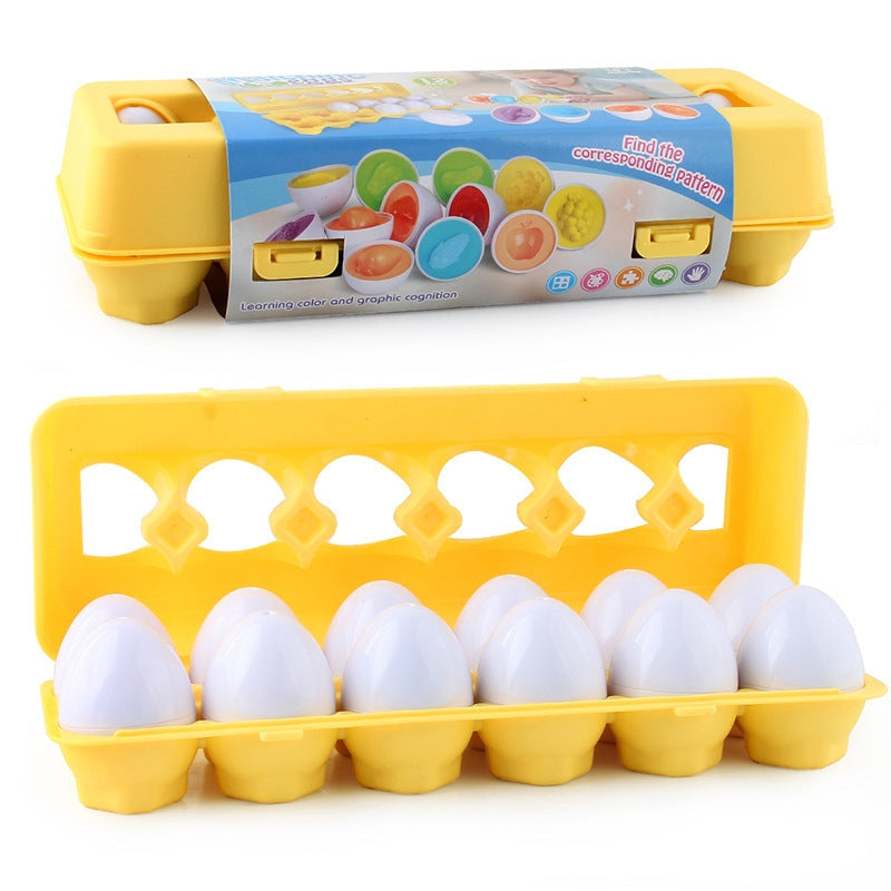 Oeufs éducatifs Montessori (12 œufs un ensemble) 