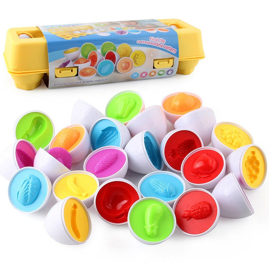 Montessori Lerneier (12 Eier ein Set) 