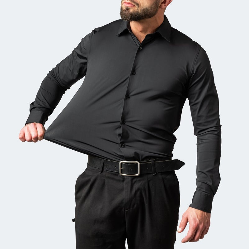 Anti-Falten-Hemd aus Stretch