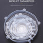 6 Pcs/Set Food Silicone Cover Cap