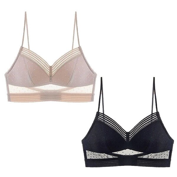🔥DERNIER JOUR 50 % DE RÉDUCTION - Soutien-gorge en dentelle sans fil à dos bas 