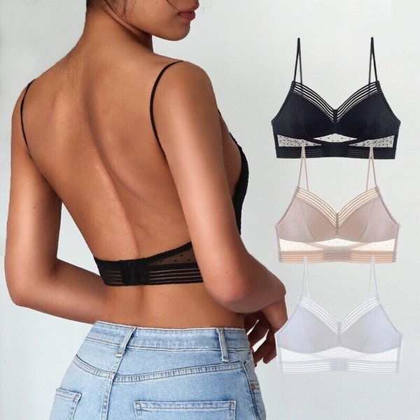 🔥DERNIER JOUR 50 % DE RÉDUCTION - Soutien-gorge en dentelle sans fil à dos bas 