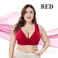 Plus Size Front Closure Elastic Push Up Comfort Bra